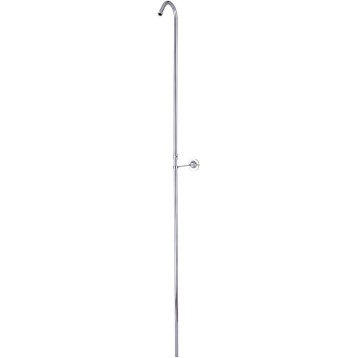 CC3161 Vintage Convert To Shower Without Spout and Showerhead, 62-Inch, Polished Chrome