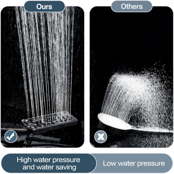 Handheld Shower Head Set High Pressure Hand Held Showerhead with 60 Inch Flexible Shower Hose and Adjustable Shower Arm Mount Bracket, 3 Spray Setting Shower Wand, Oil-Rubbed Bronze