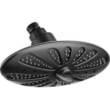 11 Inch Rain Shower Head High Pressure Rainfall Showerhead for Bathroom, Adjustable Brass Swivel Ball Joint, 2 Spray Settings, Easy Tool Free Installation, Oil-Rubbed Bronze