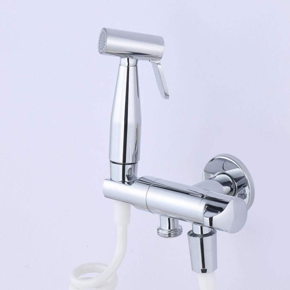 Toilet Handheld Shower Bidet Sprayer Spray Douche kit - Full Copper tee Spray Gun in The Bathroom Showerheads