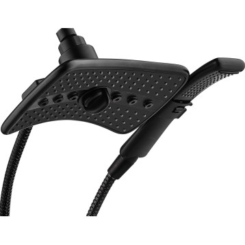 Four Spray Settings Shower Head Set Oil Rubbed Bronze and Black Finishing with 60" Long Stainless Steel Shower Hose