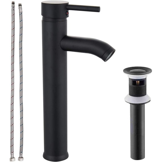 Wall mount Bathtub Faucet With Ceramic Handheld Shower Sprayer Matching with Matte Black Bathroom Bowl Vessl Sink Faucet Stainless Steel Tall Bathroom Faucet