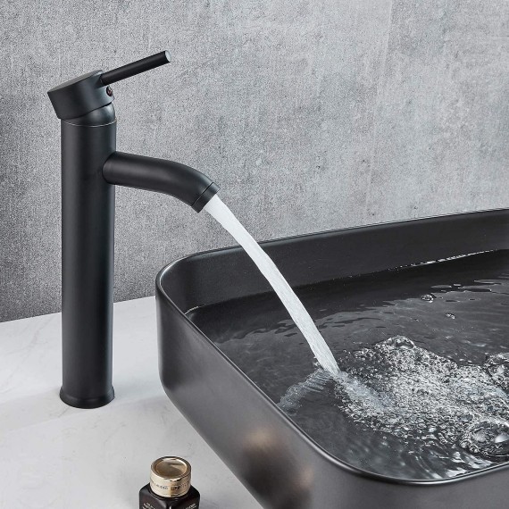 Wall mount Bathtub Faucet With Ceramic Handheld Shower Sprayer Matching with Matte Black Bathroom Bowl Vessl Sink Faucet Stainless Steel Tall Bathroom Faucet