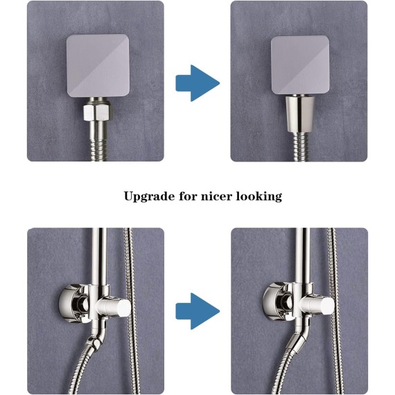 Shower Hose For Hand Held Shower Heads, 79 Inches Cord Extra Long Stainless Steel Hand Shower Hose, Ultra-Flexible Replacement Part with Brass Insert, Brushed Nickel