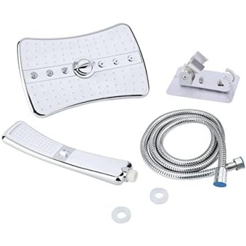 4 Setting Shower Head with Holder Mkalo Shower Head Shower Head with Handheld Shower Heads Shower Head Handheld Shower Heads Rain Setting Shower Heads Showerheads & Handheld Showers