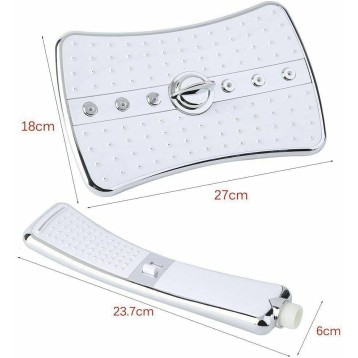 4 Setting Shower Head with Holder Mkalo Shower Head Shower Head with Handheld Shower Heads Shower Head Handheld Shower Heads Rain Setting Shower Heads Showerheads & Handheld Showers
