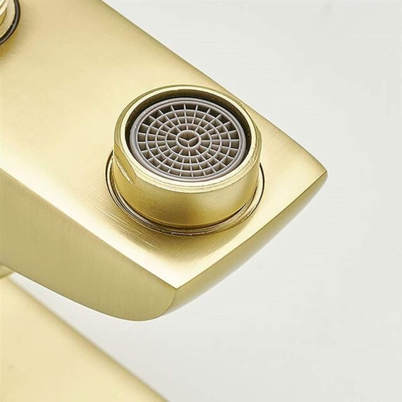 Gold Bathtub Faucet with Hand Shower, Wall Mount Tub Faucet Brass, Single Handle Bathtub Faucet, Bathtub Mixer Tap, Bathroom Tub Filler, Bathroom Faucet
