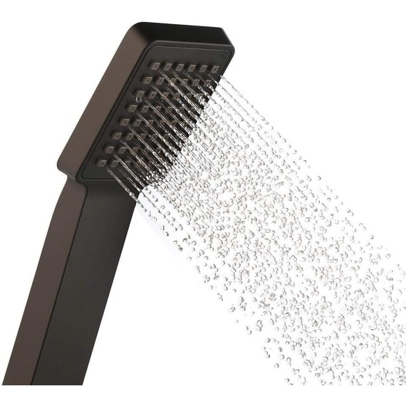 Shower Head Black Handheld Shower Head Bathroom Sprayer Water Saving Hand Shower Single Function for Bathroom Accessories Showerhead