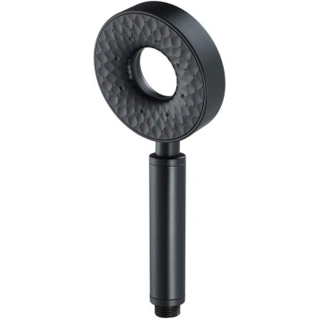 Black Shower Head with High Pressure, Adjustable Flow Handheld Shower with 3 Spray Settings, Universal Bathroom Showerhead