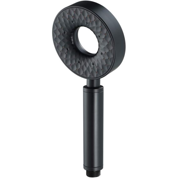 Black Shower Head with High Pressure, Adjustable Flow Handheld Shower with 3 Spray Settings, Universal Bathroom Showerhead