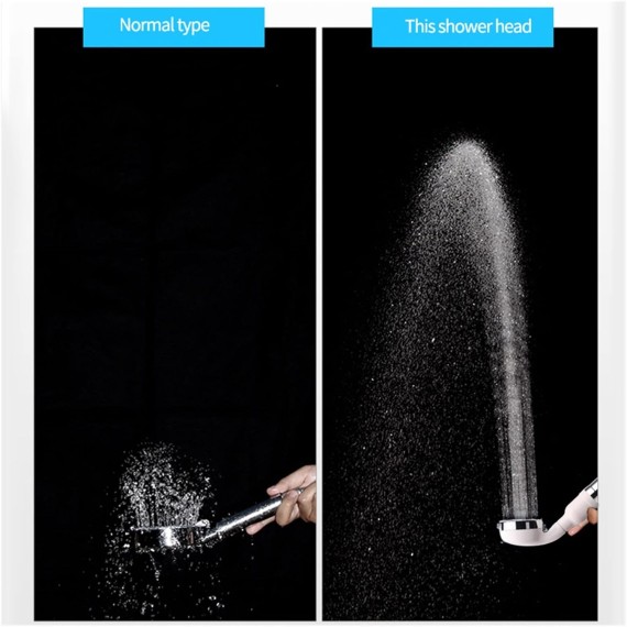 Drilling Panel Hand Showerhead Bathroom Water Saving Filter Handheld Round Therpy Spray Nozzle Rainfall Shower Head