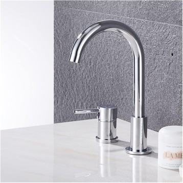 Bathroom Tub Faucet Black/Golden Mixer Tap Deck Mounted Bath Faucet Brass Black Bathtub Faucet Chrome Water Mixer for Shower (Color : Chrome)