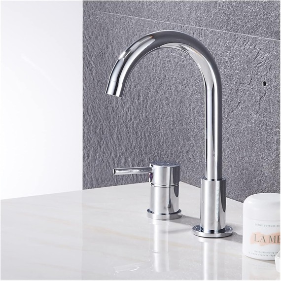 Bathroom Tub Faucet Black/Golden Mixer Tap Deck Mounted Bath Faucet Brass Black Bathtub Faucet Chrome Water Mixer for Shower (Color : Chrome)
