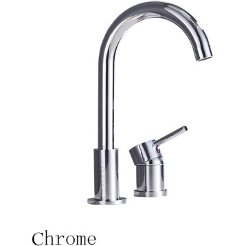 Bathroom Tub Faucet Black/Golden Mixer Tap Deck Mounted Bath Faucet Brass Black Bathtub Faucet Chrome Water Mixer for Shower (Color : Chrome)