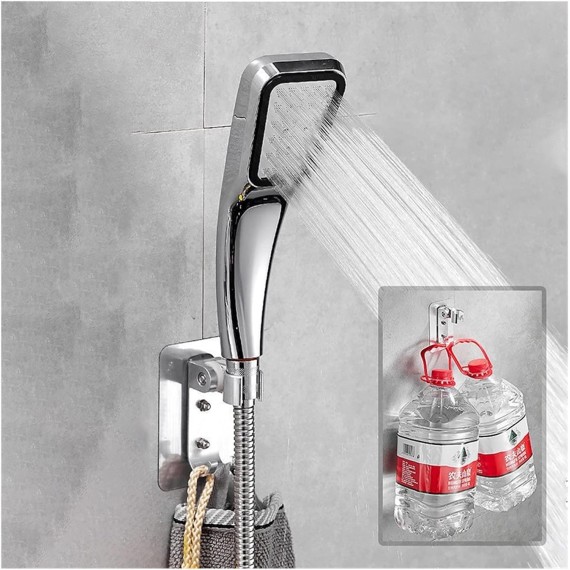 Bathroom Chrome Shower Faucet Set High Pressure Wall Mounted Shower Tap Bathtub Faucet Shower Mixers Hot and Cold Water Mixing (Color : LY04 Set D)