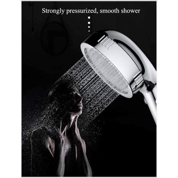 Shower Nozzle Shower Head, High Pressure Handheld Shower Head Constant Temperature Showerhead Bathroom Shower Accessorie with Stand