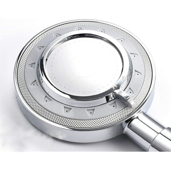 Shower Nozzle Handheld Shower Head High Pressure 3 Spray Settings Massage Spa Detachable Hand Held Showerhead Chrome Face with Hose and Adjustable,M (Size : Medium)