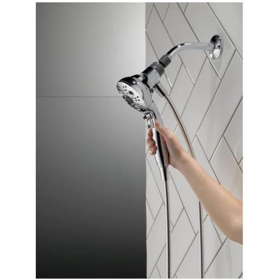 SureDock 5 Setting Handheld Showerhead - Chrome, Units, Gray