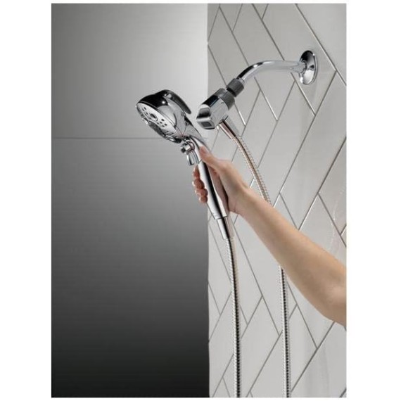 SureDock 5 Setting Handheld Showerhead - Chrome, Units, Gray