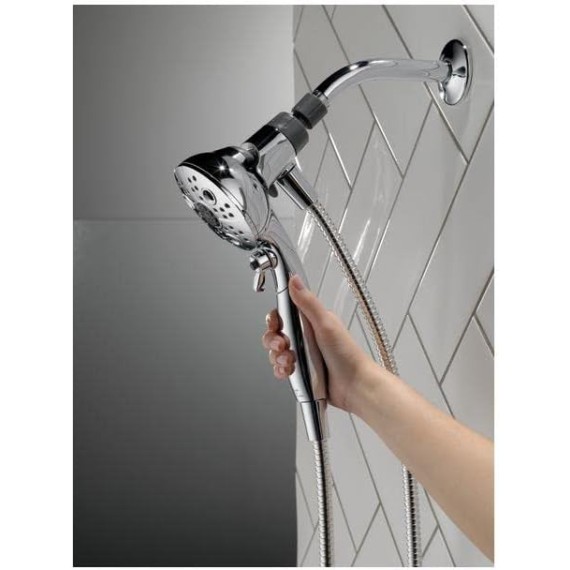SureDock 5 Setting Handheld Showerhead - Chrome, Units, Gray