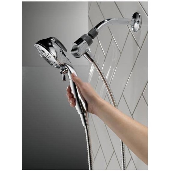SureDock 5 Setting Handheld Showerhead - Chrome, Units, Gray