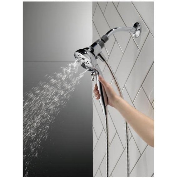 SureDock 5 Setting Handheld Showerhead - Chrome, Units, Gray