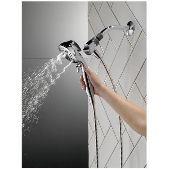 SureDock 5 Setting Handheld Showerhead - Chrome, Units, Gray