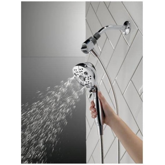 SureDock 5 Setting Handheld Showerhead - Chrome, Units, Gray