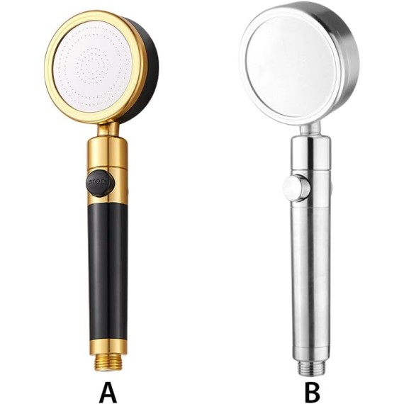 Shower Headshower head and hose Handheld Showerhead Adjustable High Pressure Filter Shower Head 20mm Plating On Off Switch (Color : B Silver, Size : Other) (Color : Silver, Size : Other)