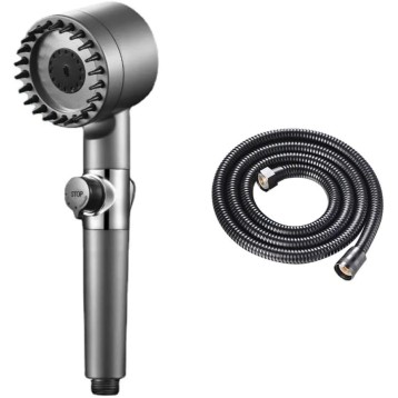 High Pressure 3 Modes Message Shower Head Rainfall Adjustable Modern Showerhead Boost Filter for Bathroom Accessories,shower with hose