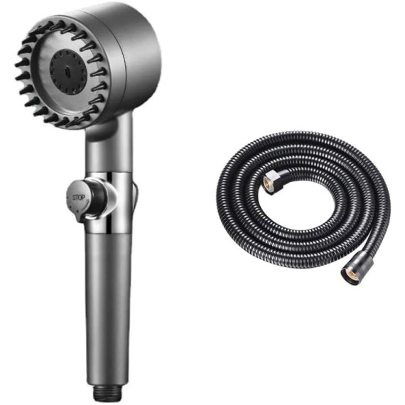 High Pressure 3 Modes Message Shower Head Rainfall Adjustable Modern Showerhead Boost Filter for Bathroom Accessories,shower with hose