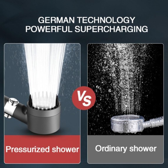 High Pressure 3 Modes Message Shower Head Rainfall Adjustable Modern Showerhead Boost Filter for Bathroom Accessories,shower with hose