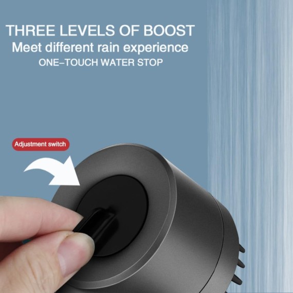High Pressure 3 Modes Message Shower Head Rainfall Adjustable Modern Showerhead Boost Filter for Bathroom Accessories,shower with hose