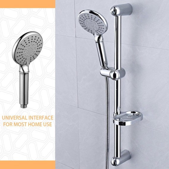 Universal Rain Bath Shower Head ABS Shower Spray Nozzle Handheld Filter Bathroom Showerhead Adjustable