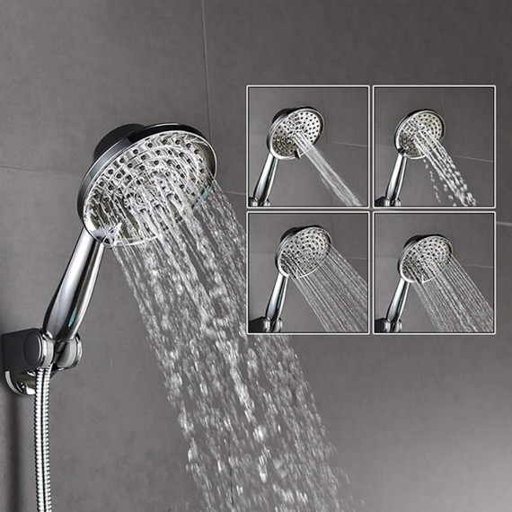 High Pressure Showerhead 5-Setting Face Hand Shower with Hose for The Ultimate Shower Experience for Showering