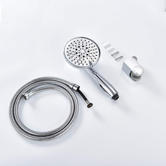 High Pressure Showerhead 5-Setting Face Hand Shower with Hose for The Ultimate Shower Experience for Showering