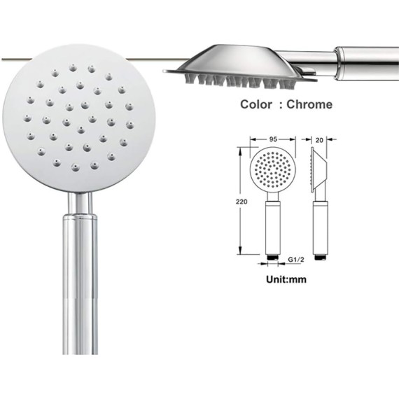 Shower Head High Pressure Hand Held Showerhead for The Ultimate Shower Experience