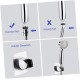2 Sets Top Showerhead Suit Shower Supplies Stainless Steel Shower Head Bronze Overhead Shower Handheld Ceiling Spray Head Sprinkler Head for Hose Shower Nozzle Concealed Shunt Abs
