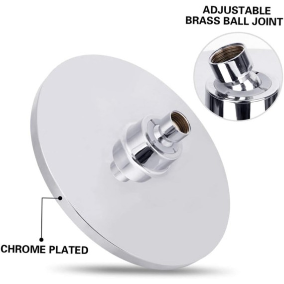 2 Sets Top Showerhead Suit Shower Supplies Stainless Steel Shower Head Bronze Overhead Shower Handheld Ceiling Spray Head Sprinkler Head for Hose Shower Nozzle Concealed Shunt Abs
