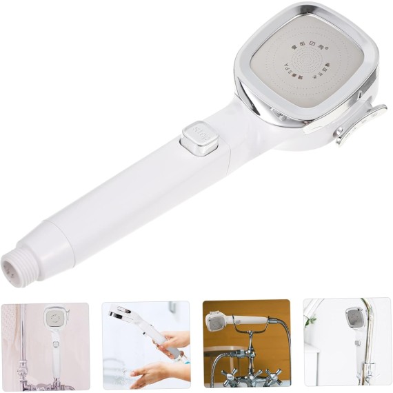 5pcs Shower Head Shower Spray Part High Pressure Nozzle Low Waterfall Showerhead Misters Nozzles Showerhead with Handheld Bathtub Detachable Bath Products White Abs