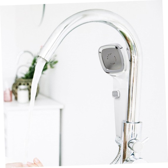 5pcs Shower Head Shower Spray Part High Pressure Nozzle Low Waterfall Showerhead Misters Nozzles Showerhead with Handheld Bathtub Detachable Bath Products White Abs