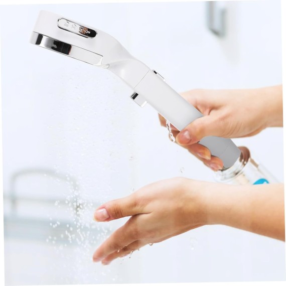 5pcs Shower Head Shower Spray Part High Pressure Nozzle Low Waterfall Showerhead Misters Nozzles Showerhead with Handheld Bathtub Detachable Bath Products White Abs