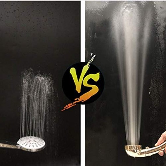 Handheld Shower Head,3 In 1 High Pressure Showerhead Home Bathroom Shower, Multi-Layer Chrome Finish Portable 360 Degrees Rotating Shower Head