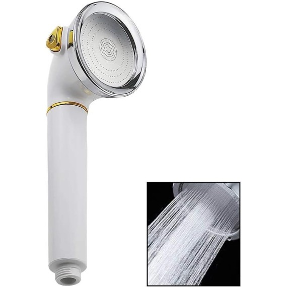 Shower Head Handheld High Pressure Showers Water Saving 3 Spray Modes and Single Function Filter Showerhead Bathroom Accessories (Color : A) (A)