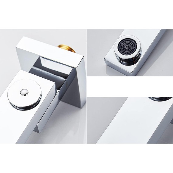 Faucet Tub Spout Wall Mounted Bath Spout Folding 180° Rotation Shower System Spout Bath Tap Bathtub Faucet Spout, Chrome