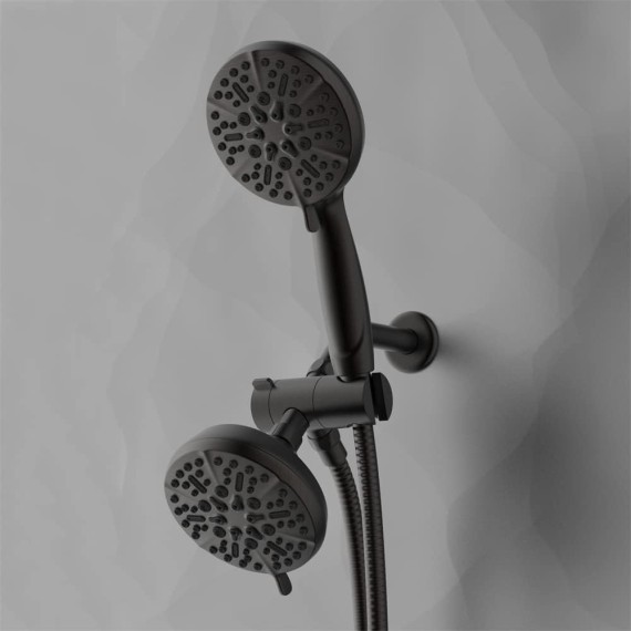 Shower System Bathroom 5'' High Pressure 7-Mode Handheld Shower Head Hand Held Showerhead Sprayer Oil Rubbed Bronze