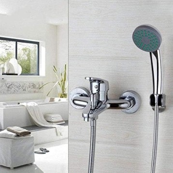 Faucet Bathtub Faucet Shower Sets Wall Mounted Chrome Finish Shower Handheld Driver Bathroom Sink Brass Mixer Tap Sets