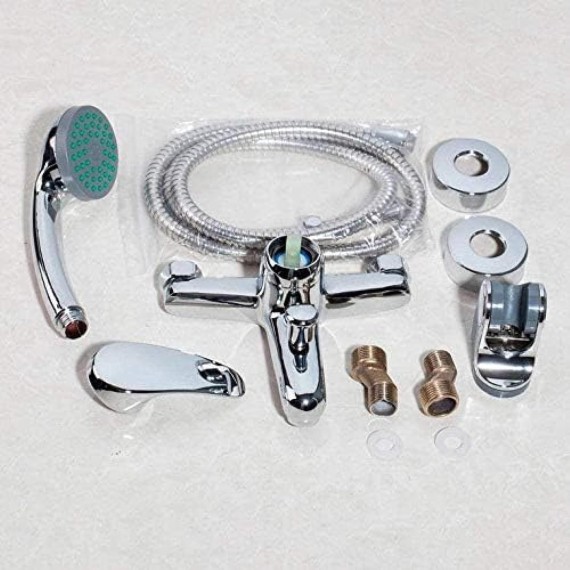 Faucet Bathtub Faucet Shower Sets Wall Mounted Chrome Finish Shower Handheld Driver Bathroom Sink Brass Mixer Tap Sets