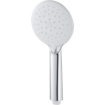 Handheld Shower Head High Pressure Rain Spray ABS Hand Held Showerhead with 2 Spray Settings, Chrome and White Universal Handheld Shower Sprayer for Bathroom, G1/2'' Connect