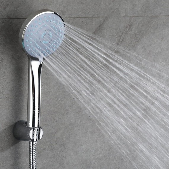 Shower Head,Handheld Shower Water Saving Spray Bathroom Showerheads 3 Settings Adjustable Anti-Leak Shower Head